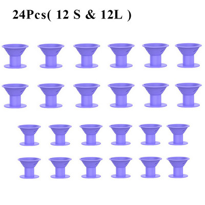 14.02.2024 Mīkstas gumijas Silikona Nekarsējams matu ruļļi Twist matu rullīši Skavas nesāp matus lokas veidošanas rīki DIY Girl Lady