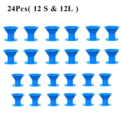 14.02.2024 Mīkstas gumijas Silikona Nekarsējams matu ruļļi Twist matu rullīši Skavas nesāp matus lokas veidošanas rīki DIY Girl Lady