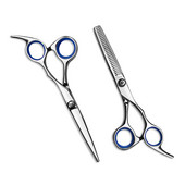 Ψαλίδι κομμωτηρίου κομμωτηρίου από ανοξείδωτο ατσάλι Κανονικές επίπεδες λεπίδες δοντιών 6 ιντσών κοπής αραίωση εργαλείο styling ψαλίδι μαλλιών