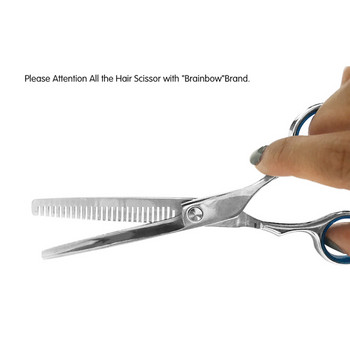Фризьорски ножици от неръждаема стомана Обикновени остриета с плоски зъби 6 инча Рязане Изтъняване Инструмент за оформяне Ножици за коса