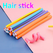 10 komada DIY šipka za uvijanje kose Jednostavni fleksibilni uvijači za kosu Mekana pjena Bendy Twist Curls Flexi DIY valjci Alati za oblikovanje