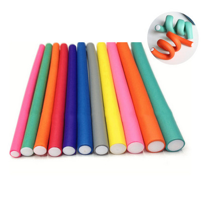 10 gab./komplekts Matu lokotājs Magic Air Hair Roller Curling Sticks Soft Foam Twist Flexi Rods Matu DIY veidošanas rīks SANA889