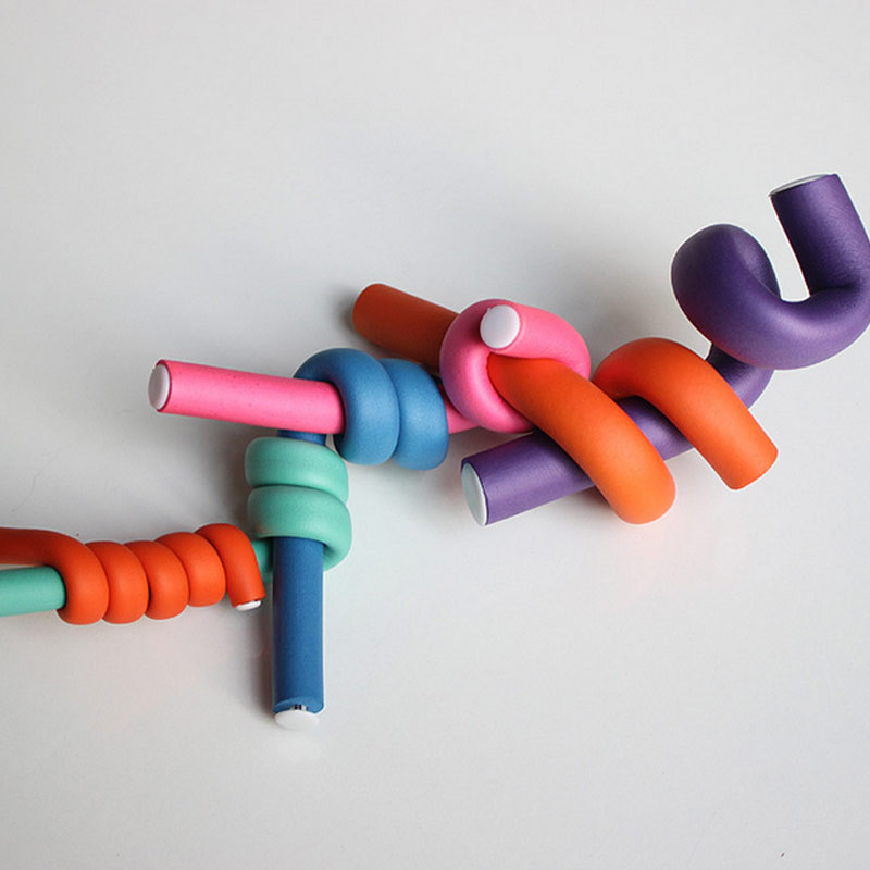 10 gab./komplekts Matu lokotājs Magic Air Hair Roller Curling Sticks Soft Foam Twist Flexi Rods Matu DIY veidošanas rīks SANA889