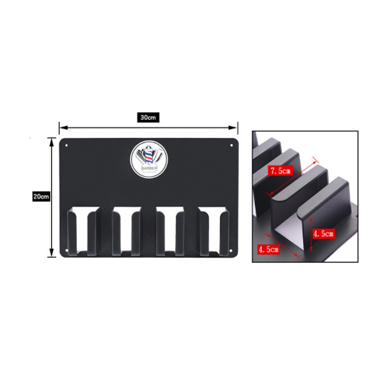 Kirpyklos sieninė elektrinė kirpimo mašinėlė plaukų kirpimo mašinų stovas Kirpyklos stoties žoliapjovės skustuvo laikiklis, atsparus karščiui kirpimo mašinos stovas