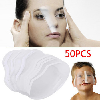 50бр. Фризьорски маски за защита на очите Изолирайте фризьорски салон за еднократна употреба Маски за лак за коса Оцветяване Защита на лицето Консумативи за бръснар
