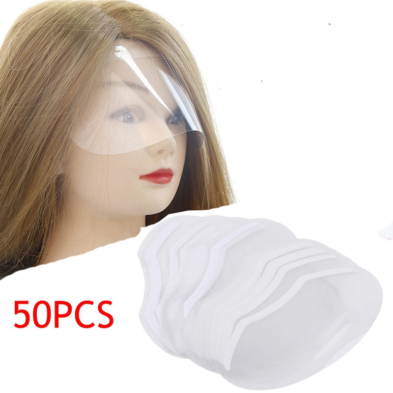 50db Szemvédő fodrász maszkok izolált eldobható fodrászat hajlakk maszkok színező arcvédő fodrász kellékek