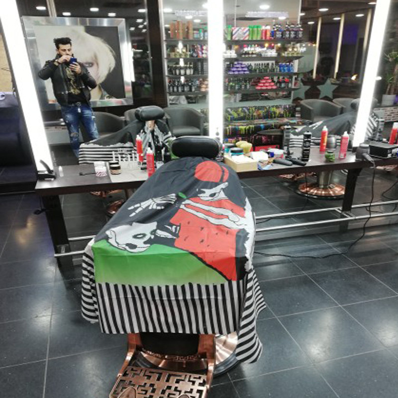 Salonas kirpimas plaukų kirpimas vandeniui atsparus audinys kirpimas salonas kirpėjas kirpimas pelerina Kirpykla prijuostė skutimosi pelerina