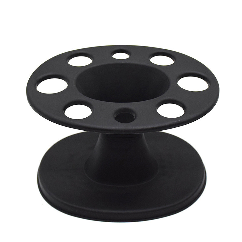 1 vnt. salono kirpyklos šukos PP laikymo stovas kirpyklų šukoms šepečiai žirklės geležies ritininis tvarkyklės stovas plaukų formavimo laikiklis