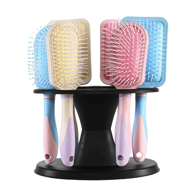 1 vnt. salono kirpyklos šukos PP laikymo stovas kirpyklų šukoms šepečiai žirklės geležies ritininis tvarkyklės stovas plaukų formavimo laikiklis