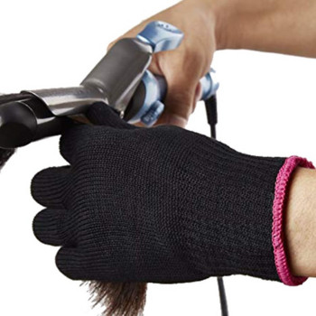 1 бр. Топлоустойчива защитна ръкавица за оформяне на коса за къдрене Права ютия Дропшиппинг