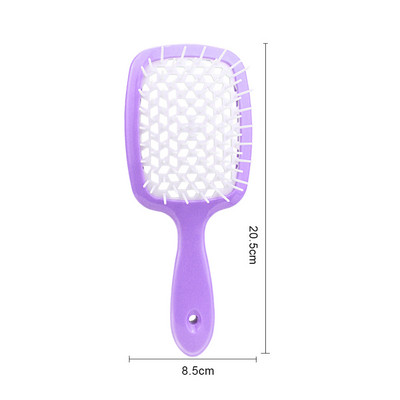 Plaukų šepetys su ventiliacija formavimo didelių plokščių šukos Antistatinis plaukų šepetys Kirpėjo įrankiai Masažo šepečiai plaukams Moterims Vyrams Vaikų Plaukų šukos