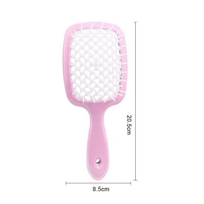 Plaukų šepetys su ventiliacija formavimo didelių plokščių šukos Antistatinis plaukų šepetys Kirpėjo įrankiai Masažo šepečiai plaukams Moterims Vyrams Vaikų Plaukų šukos