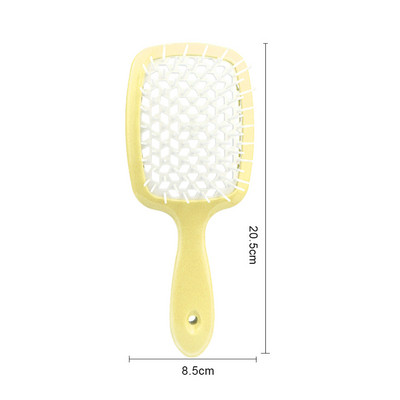 Plaukų šepetys su ventiliacija formavimo didelių plokščių šukos Antistatinis plaukų šepetys Kirpėjo įrankiai Masažo šepečiai plaukams Moterims Vyrams Vaikų Plaukų šukos