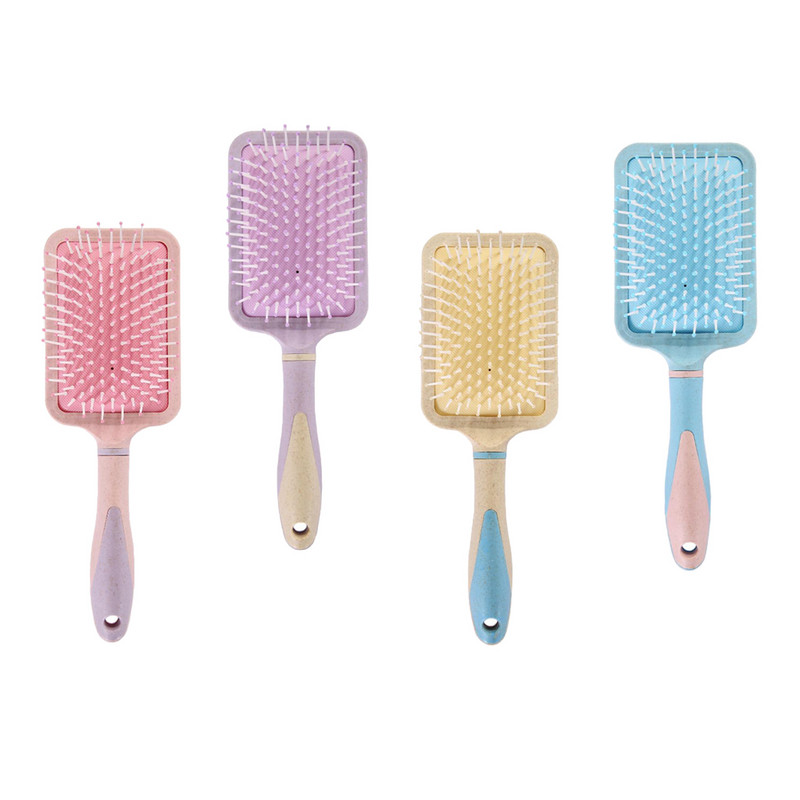 Plaukų šepetys su ventiliacija formavimo didelių plokščių šukos Antistatinis plaukų šepetys Kirpėjo įrankiai Masažo šepečiai plaukams Moterims Vyrams Vaikų Plaukų šukos