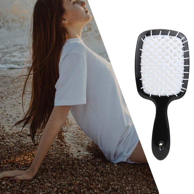 Plaukų šepetys su ventiliacija formavimo didelių plokščių šukos Antistatinis plaukų šepetys Kirpėjo įrankiai Masažo šepečiai plaukams Moterims Vyrams Vaikų Plaukų šukos