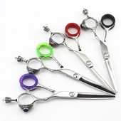 Visokokvalitetne profesionalne 6 inčne Japan 440c Crown škare za kosu salon šminka makas škare za rezanje brijač frizerske škare