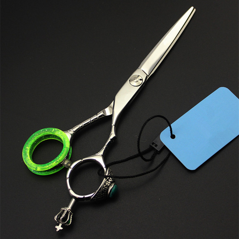 Visokokvalitetne profesionalne 6 inčne Japan 440c Crown škare za kosu salon šminka makas škare za rezanje brijač frizerske škare