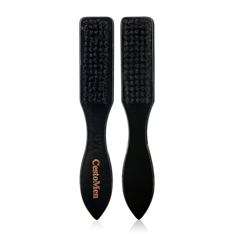 Μασίφ ξύλο κομμωτικής βούρτσα καθαρισμού μαλλιών Barber Neck Duster Βούρτσα Σπασμένη Αποτρίχωση Χτένι Εργαλεία styling μαλλιών Χτένι