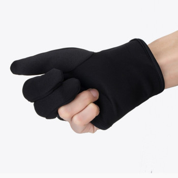 Фризьорска ръкавица с три пръста против горещина за ютия, топлоустойчива, изправяне на коса, кърлинг, къдрене, стайлинг, домакински ръкавици