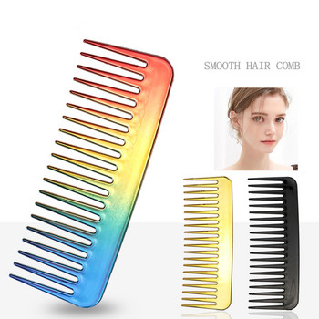 Гореща разпродажба Golden Large Wide Tooth Pro Salon Barber Hairdressing Combs Боядисване Гребен за оформяне Инструменти