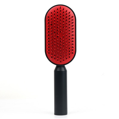 Masažinės šukos plaukų šepetys oro pagalvėlė Vieno klavišo savaime išsivalančios plaukų šukos Profesionalios galvos odos šukos, oro pagalvės šukos plaukams