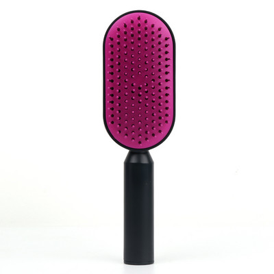 Masažinės šukos plaukų šepetys oro pagalvėlė Vieno klavišo savaime išsivalančios plaukų šukos Profesionalios galvos odos šukos, oro pagalvės šukos plaukams