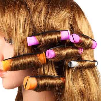 Ράβδοι περμανάντ και 120 τεμάχια Ρολά μαλλιών 5 μεγεθών με ράβδους κρύου κυμάτων Μαλλιά ψαλιδάκι μαλλιών για γυναίκες με μακριά κοντά μαλλιά Εργαλεία styling DIY