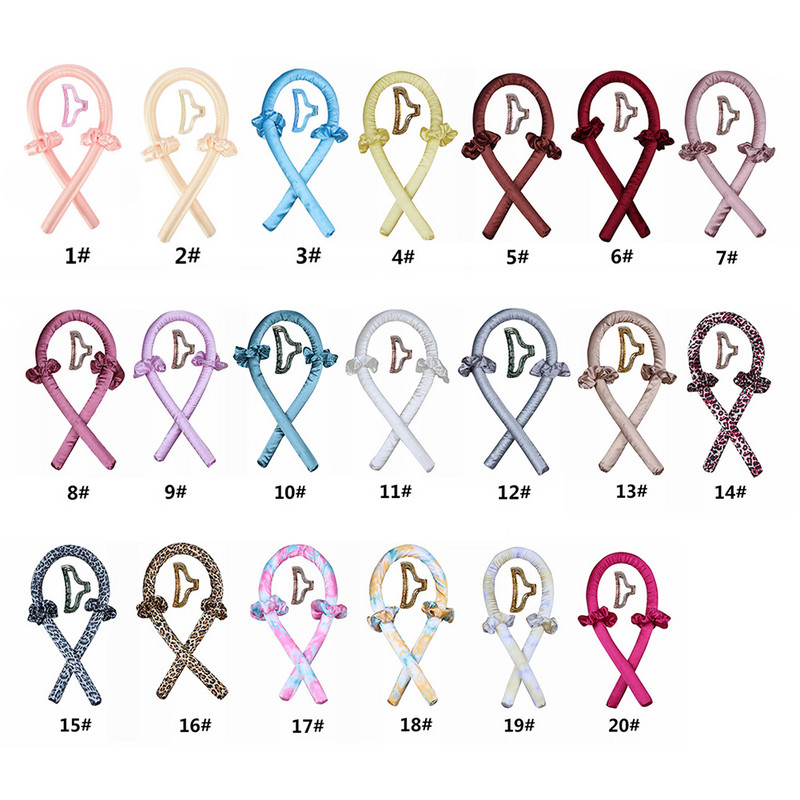 Bigudiuri de păr fără căldură Fără căldură, fără daune Onduleturi în spirală pentru păr lung, dens, rar, tijă de ondulare pentru dormit Face părul moale și strălucitor