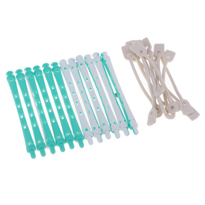 12 kom. Wave Hairstying Perm Šipke Uvijači Set frizerskih alata Set salonskih valjka za kosu Set kopči Alati za oblikovanje kose