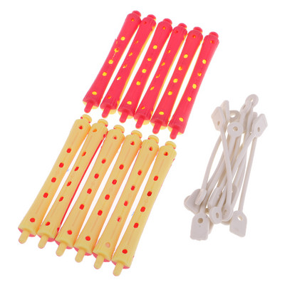 12 kom. Wave Hairstying Perm Šipke Uvijači Set frizerskih alata Set salonskih valjka za kosu Set kopči Alati za oblikovanje kose