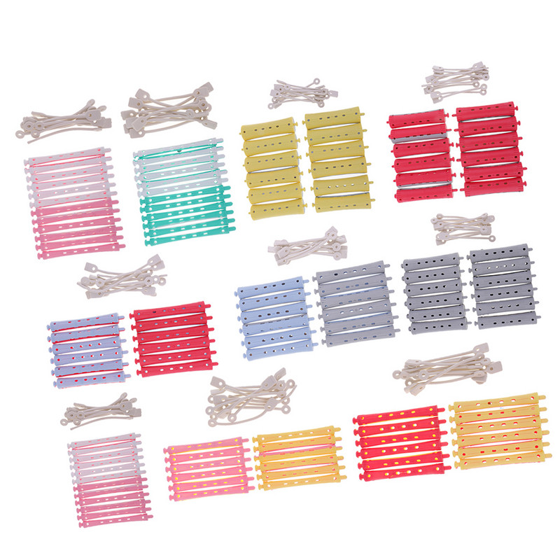 12 kom. Wave Hairstying Perm Šipke Uvijači Set frizerskih alata Set salonskih valjka za kosu Set kopči Alati za oblikovanje kose