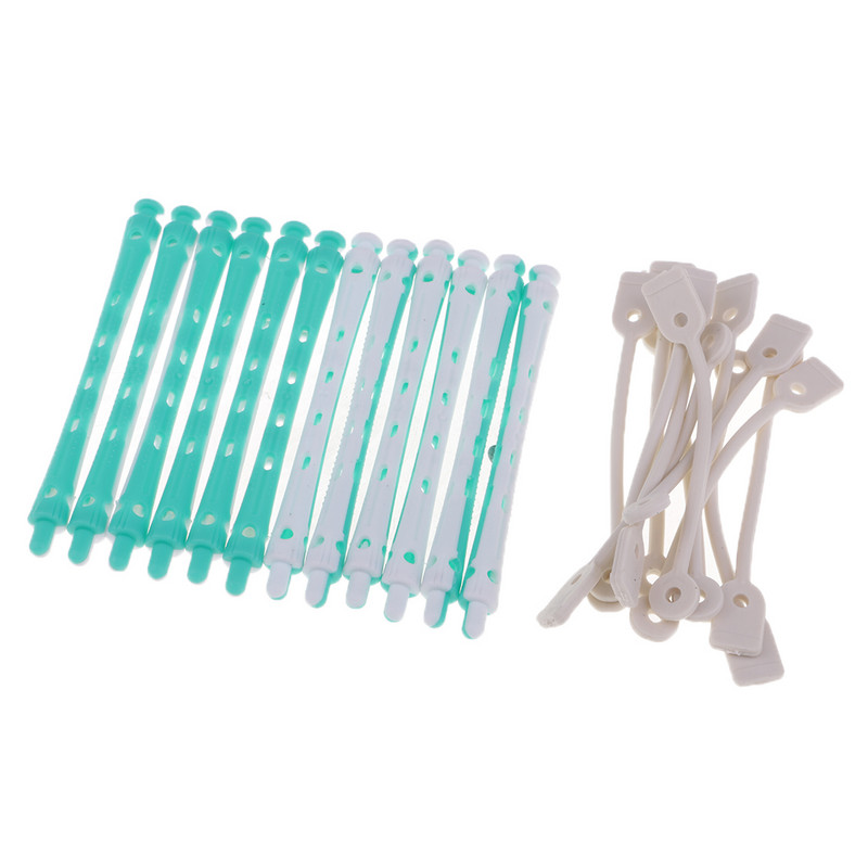 12 kom. Wave Hairstying Perm Šipke Uvijači Set frizerskih alata Set salonskih valjka za kosu Set kopči Alati za oblikovanje kose