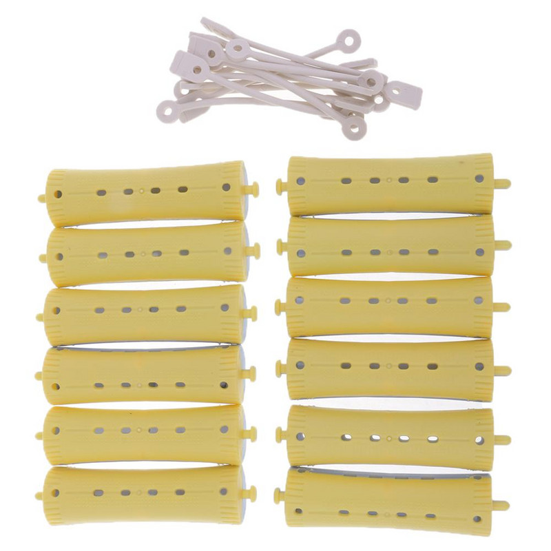 12 kom. Wave Hairstying Perm Šipke Uvijači Set frizerskih alata Set salonskih valjka za kosu Set kopči Alati za oblikovanje kose