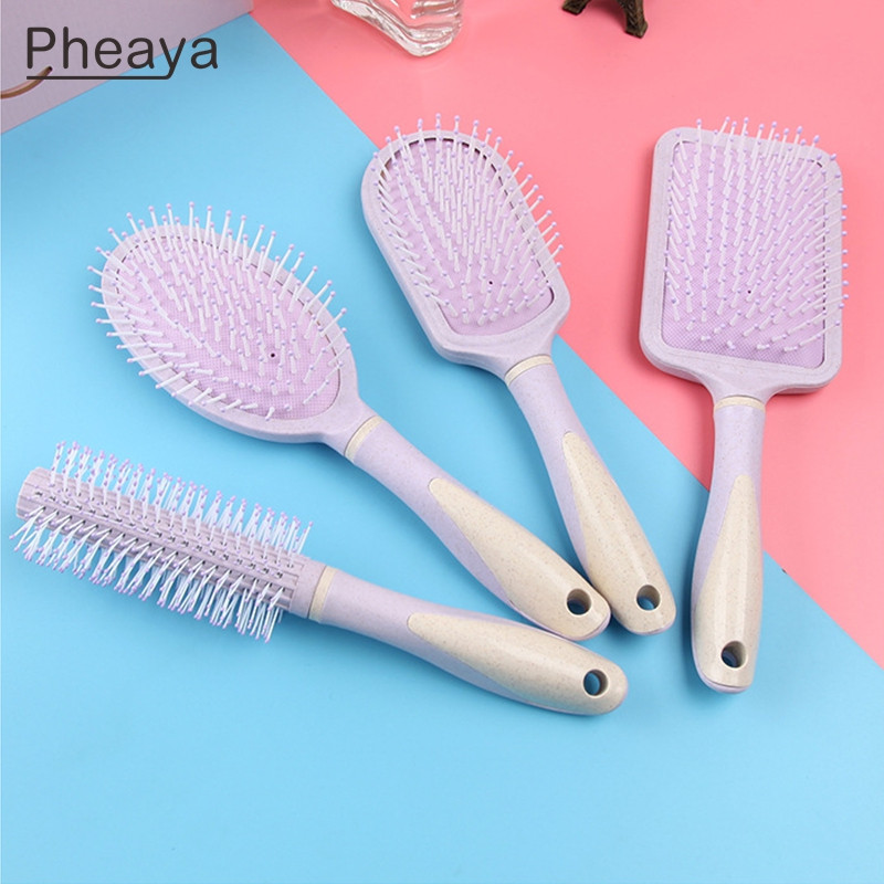 Pheaya veliki pločasti češalj Boja Airbag Češalj Njega kose Vlasište Četka za kosu Alat za oblikovanje Žene Muškarci Salonski dodaci