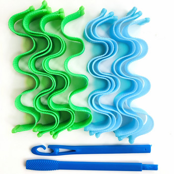 12 τμχ Magic Hair Curler DIY Rollers Wave Curl Φορητά μπαστούνια χτενίσματος 30cm Ανθεκτικά Εργαλεία styling για μπούκλες