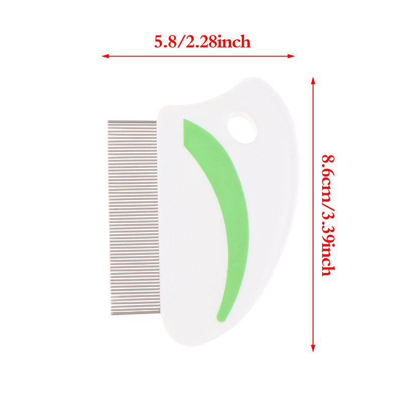 1kom Čelični terminator češalj za uši, dječji češalj za uklanjanje kose, zubi velike gustoće, bez gnjida, dugi zubi, protuklizne trake, češalj za uši