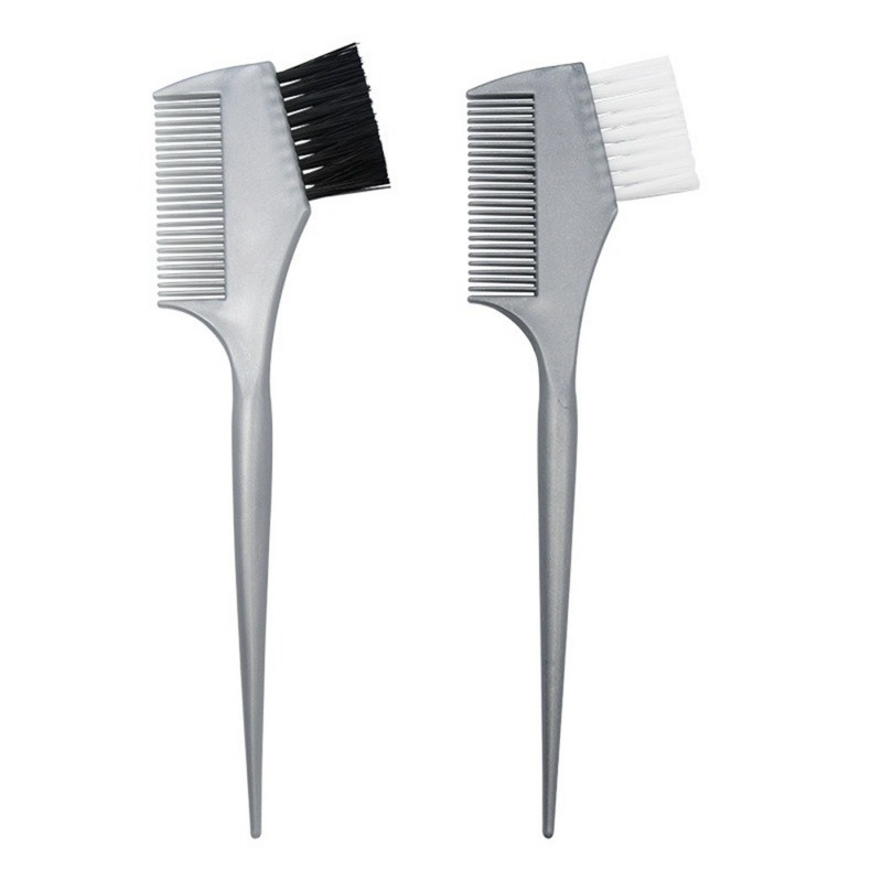 1 db műanyag hajfesték ecsetek kiemelő árnyalatot színező fésűk ecsettel Barber Pro Salon hajformázó eszközök barkács Kezdőlap
