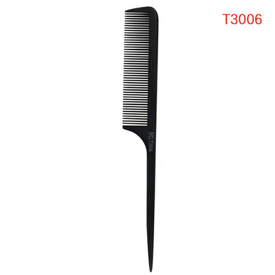 Point-tail Highlight Comb Υψηλής γυαλάδας Χτένα Point-tail Πλαστική χτένα κομμωτηρίου Χρώμα βούρτσα χτενίσματος Εργαλείο ύφανσης με κλιπ μαλλιών