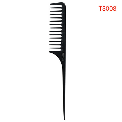 Point-tail Highlight Comb Υψηλής γυαλάδας Χτένα Point-tail Πλαστική χτένα κομμωτηρίου Χρώμα βούρτσα χτενίσματος Εργαλείο ύφανσης με κλιπ μαλλιών