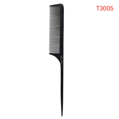Point-tail Highlight Comb Υψηλής γυαλάδας Χτένα Point-tail Πλαστική χτένα κομμωτηρίου Χρώμα βούρτσα χτενίσματος Εργαλείο ύφανσης με κλιπ μαλλιών