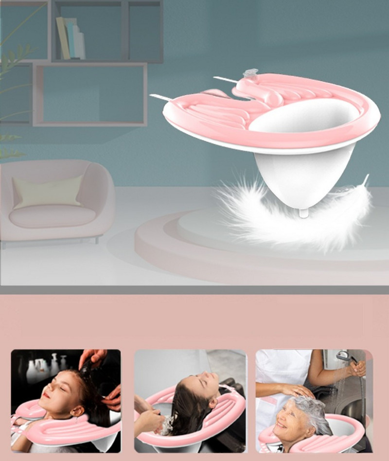 Prijenosni umivaonik za kosu na napuhavanje Sklopivi ugrađeni naslon za glavu na napuhavanje Umivaonik za šampon za kosu Alati za starije trudnice