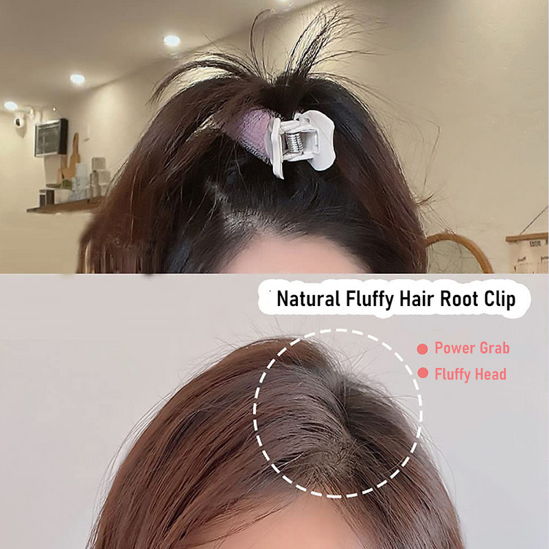 Natūralus pūkuotas plaukų suktukų rinkinys, skirtas miegoti nakčiai, daugkartinio naudojimo plaukų šaknis pūkuotas segtukas moterims, merginoms, nešiojami formavimo įrankiai