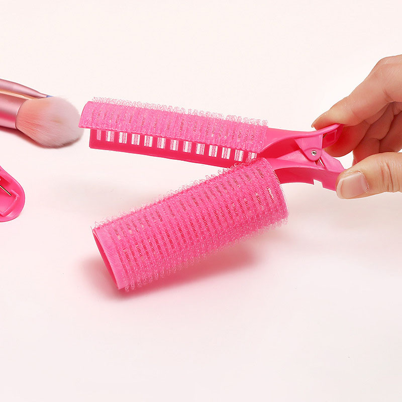 2/4 buc Role de păr leneș Rădăcină de păr Breton pufos Breton Agrafe de păr din plastic autoadezive pentru ondulare Agrafe pentru coafat Unelte Trandafir