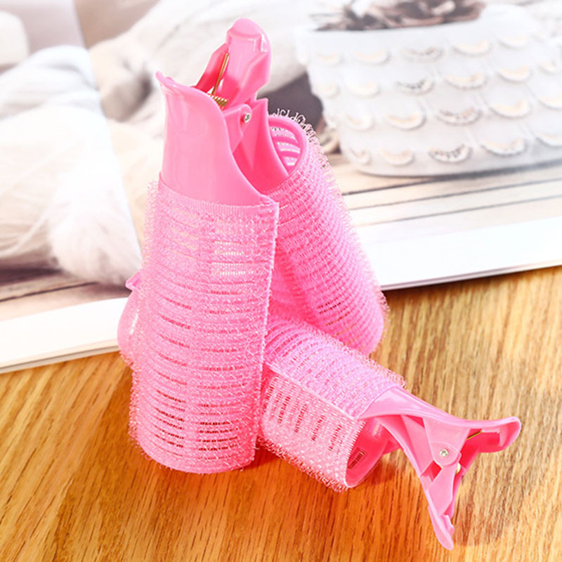 2/4 buc Role de păr leneș Rădăcină de păr Breton pufos Breton Agrafe de păr din plastic autoadezive pentru ondulare Agrafe pentru coafat Unelte Trandafir