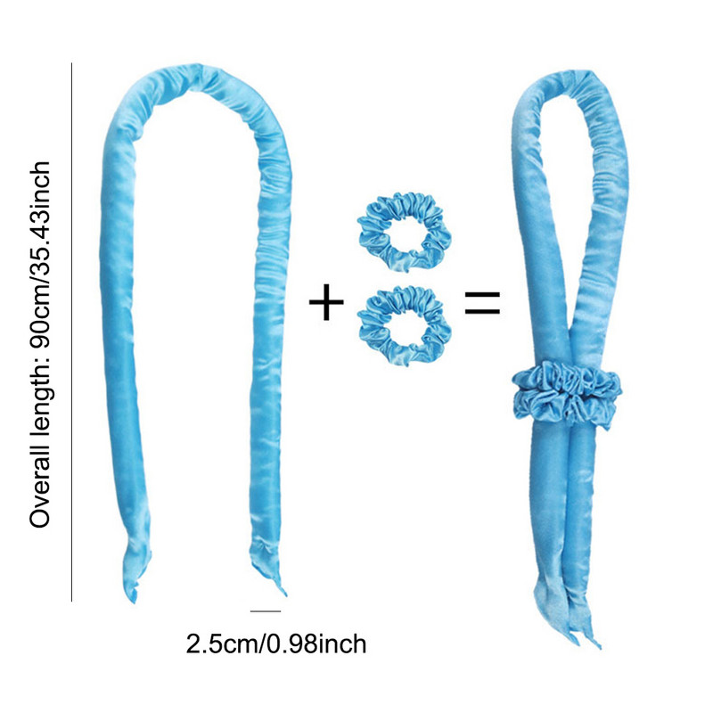 Mekani uvijači za kosu Svileni uvijači bez zagrijavanja Traka za glavu Sleep Overnight Stvara kovrče Valovi Vrpca bez zagrijavanja Uvijači za kosu Satenski alat