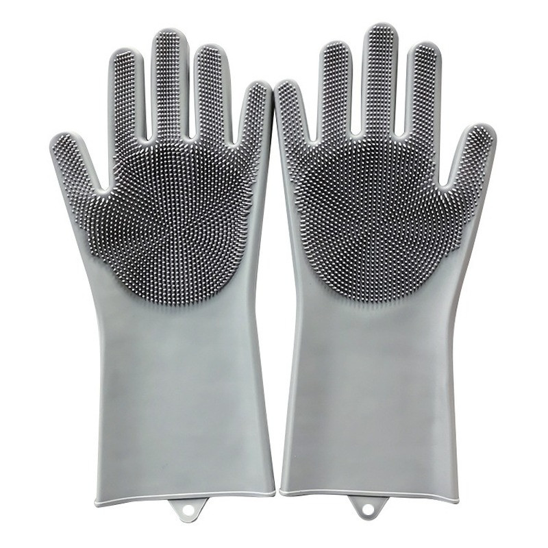 Indų plovimas Valymo pirštinės Silikoninė guminė kempinė Pirštinė Buitinė Šveitiklis Virtuvė Valymo įrankiai Dropshipping Kitchen