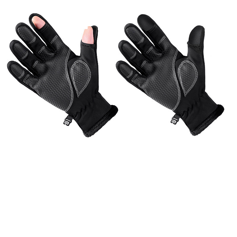 Šalčiui atsparios slidinėjimo pirštinės Neperšlampamos žieminės pirštinės dviračių sportui pūkuoti šiltos pirštinės, skirtos jutikliniam ekranui šaltam orui atsparios vėjui ir neslysti