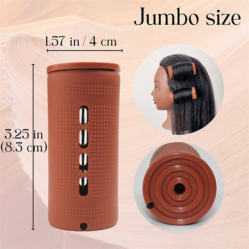 20 buc Tije de permanentă extra mari Tije pentru păr natural Val la rece pentru rulouri de păr lung Curling Curling Styling pentru femei Home Hairdre