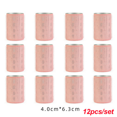 12 vnt./rinkinys Aliuminio folijos šerdies nailoniniai plaukų voleliai, greitai įkaistantys, dideli suktukai Air Bang Sleep lipni garbanojimo juosta 1675