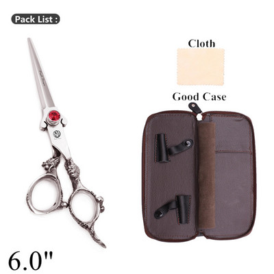 Kirpyklos žirklės 5,5" 6" japoniškos 440C plaukų kirpimo žirklės Profesionalios drakono rankenos retinimo žirklės saloninės plaukų žirklės Z9007